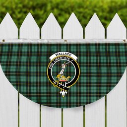 ScotsTee Shop Scottish Wallace Hunting Ancient Crest Tartan Non-Pleated Fan Flag Bunting Banner