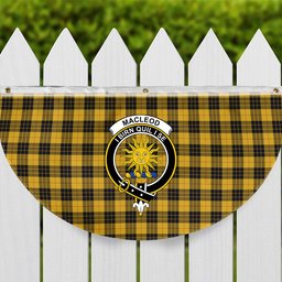 ScotsTee Shop Scottish MacLeod of Lewis Ancient SC Crest Tartan Non-Pleated Fan Flag Bunting Banner