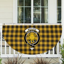 ScotsTee Shop Scottish MacLeod of Lewis Ancient SC Crest Tartan Non-Pleated Fan Flag Bunting Banner