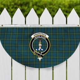 ScotsTee Shop Scottish Kirkpatrick Crest Tartan Non-Pleated Fan Flag Bunting Banner