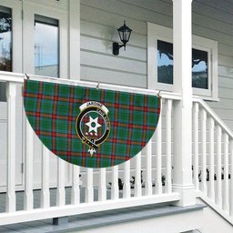 ScotsTee Shop Scottish Jardine Dress Ancient Crest Tartan Non-Pleated Fan Flag Bunting Banner
