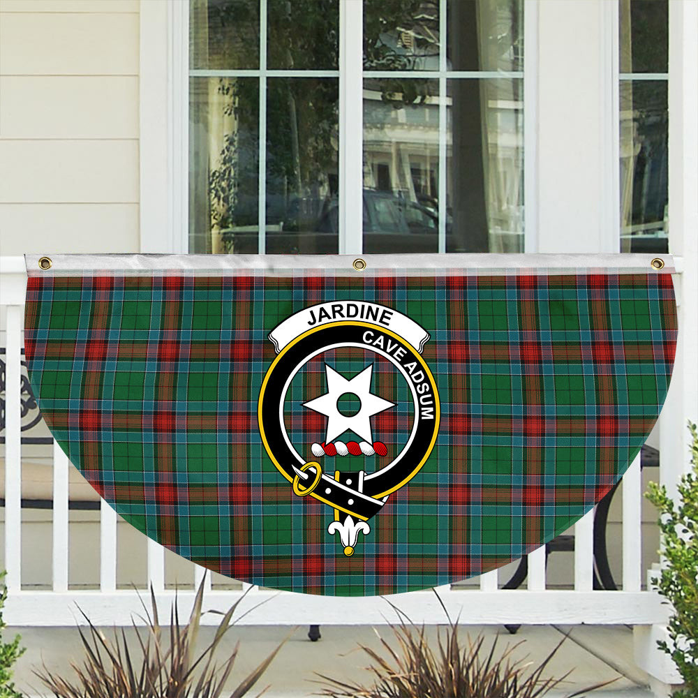 ScotsTee Shop Scottish Jardine Dress Ancient Crest Tartan Non-Pleated Fan Flag Bunting Banner