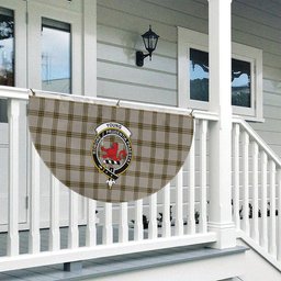 ScotsTee Shop Scottish Young in Australia Crest Tartan Non-Pleated Fan Flag Bunting Banner