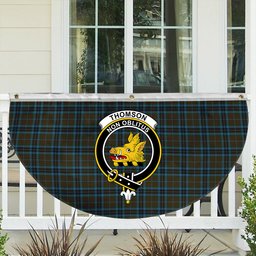 ScotsTee Shop Scottish Thomson Hunting Crest Tartan Non-Pleated Fan Flag Bunting Banner