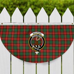 ScotsTee Shop Scottish MacPhail Ancient Crest Tartan Non-Pleated Fan Flag Bunting Banner