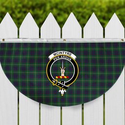 ScotsTee Shop Scottish McIntyre Hunting Crest Tartan Non-Pleated Fan Flag Bunting Banner