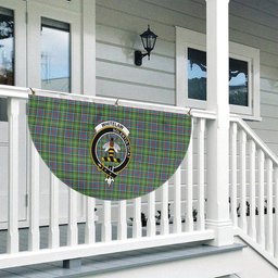 ScotsTee Shop Scottish Whitelaw Crest Tartan Non-Pleated Fan Flag Bunting Banner