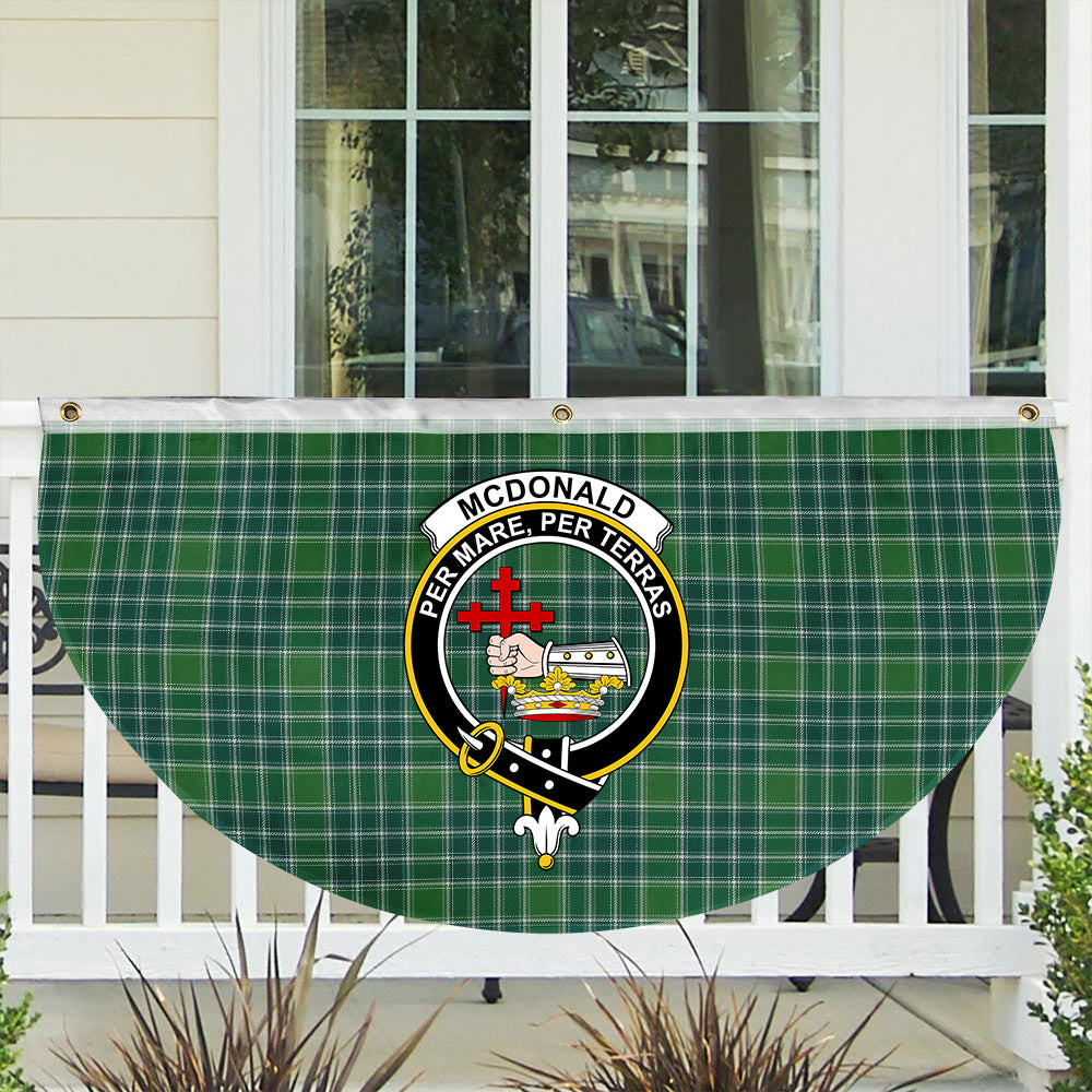 ScotsTee Shop Scottish McDonald Lord of the Isles Hunting Ancient Crest Tartan Non-Pleated Fan Flag Bunting Banner