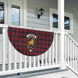 ScotsTee Shop Scottish Thomson 2 Crest Tartan Non-Pleated Fan Flag Bunting Banner