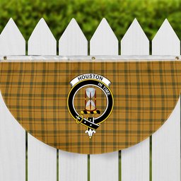 ScotsTee Shop Scottish Houston Modern Crest Tartan Non-Pleated Fan Flag Bunting Banner
