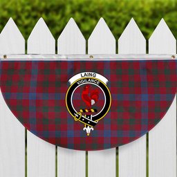 ScotsTee Shop Scottish Laing Artefact Modern Crest Tartan Non-Pleated Fan Flag Bunting Banner