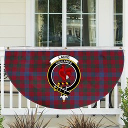 ScotsTee Shop Scottish Laing Artefact Modern Crest Tartan Non-Pleated Fan Flag Bunting Banner
