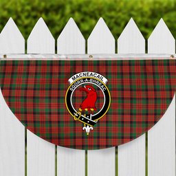 ScotsTee Shop Scottish MacNeacail Ancient Crest Tartan Non-Pleated Fan Flag Bunting Banner