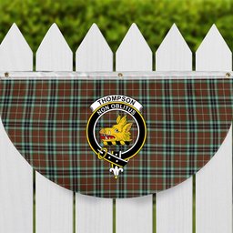 ScotsTee Shop Scottish Thompson Hunting Modern Crest Tartan Non-Pleated Fan Flag Bunting Banner