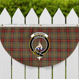 ScotsTee Shop Scottish Muirhead Old Crest Tartan Non-Pleated Fan Flag Bunting Banner