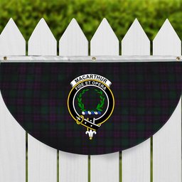 ScotsTee Shop Scottish MacArthur of Milton Hunting Crest Tartan Non-Pleated Fan Flag Bunting Banner