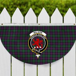 ScotsTee Shop Scottish Wilsons 150 Crest Tartan Non-Pleated Fan Flag Bunting Banner