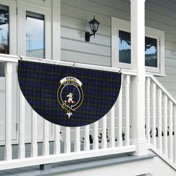 ScotsTee Shop Scottish Sempill Crest Tartan Non-Pleated Fan Flag Bunting Banner