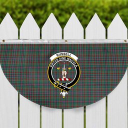 ScotsTee Shop Scottish Russell Old Ancient Crest Tartan Non-Pleated Fan Flag Bunting Banner