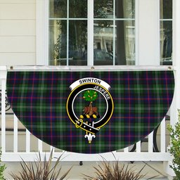 ScotsTee Shop Scottish Swinton SC Crest Tartan Non-Pleated Fan Flag Bunting Banner