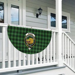 ScotsTee Shop Scottish McIver Hunting Ancient Crest Tartan Non-Pleated Fan Flag Bunting Banner