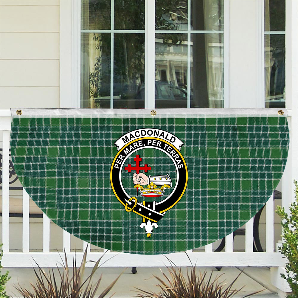 ScotsTee Shop Scottish MacDonald Lord of the Isles Hunting Ancient Crest Tartan Non-Pleated Fan Flag Bunting Banner