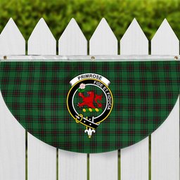 ScotsTee Shop Scottish Primrose Crest Tartan Non-Pleated Fan Flag Bunting Banner