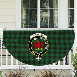 ScotsTee Shop Scottish Primrose Crest Tartan Non-Pleated Fan Flag Bunting Banner