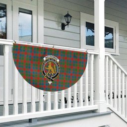 ScotsTee Shop Scottish MacGowan Ancient Crest Tartan Non-Pleated Fan Flag Bunting Banner