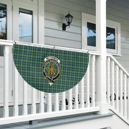 ScotsTee Shop Scottish McThomas Ancient Crest Tartan Non-Pleated Fan Flag Bunting Banner