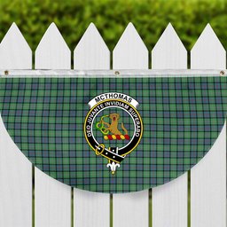 ScotsTee Shop Scottish McThomas Ancient Crest Tartan Non-Pleated Fan Flag Bunting Banner