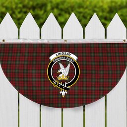 ScotsTee Shop Scottish Lindsay #2 Ancient Clan Crest Tartan Non-Pleated Fan Flag Bunting Banner