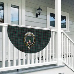 ScotsTee Shop Scottish Stephenson Modern Crest Tartan Non-Pleated Fan Flag Bunting Banner