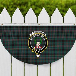 ScotsTee Shop Scottish Stephenson Modern Crest Tartan Non-Pleated Fan Flag Bunting Banner