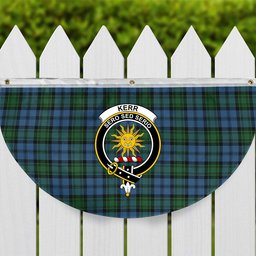 ScotsTee Shop Scottish Kerr Hunting Ancient Crest Tartan Non-Pleated Fan Flag Bunting Banner