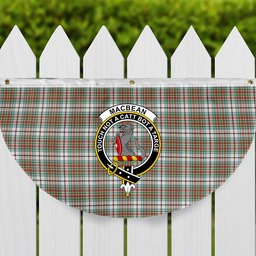 ScotsTee Shop Scottish MacBean Dress Ancient Crest Tartan Non-Pleated Fan Flag Bunting Banner