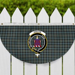 ScotsTee Shop Scottish Ogilvie of Inverarity – VS 1 Crest Tartan Non-Pleated Fan Flag Bunting Banner