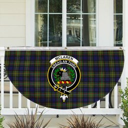 ScotsTee Shop Scottish McLaren Modern Crest Tartan Non-Pleated Fan Flag Bunting Banner