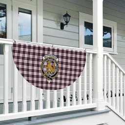 ScotsTee Shop Scottish McPherson Hunting Modern Crest Tartan Non-Pleated Fan Flag Bunting Banner