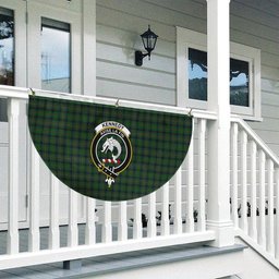 ScotsTee Shop Scottish Kennedy 3 Crest Tartan Non-Pleated Fan Flag Bunting Banner
