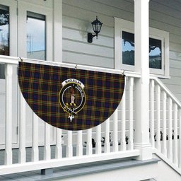 ScotsTee Shop Scottish MacLellan Modern SC Crest Tartan Non-Pleated Fan Flag Bunting Banner