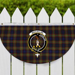 ScotsTee Shop Scottish MacLellan Modern SC Crest Tartan Non-Pleated Fan Flag Bunting Banner