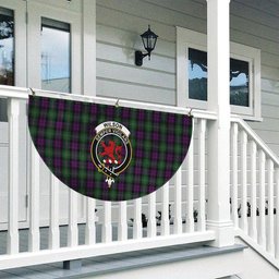 ScotsTee Shop Scottish Wilson Crest Tartan Non-Pleated Fan Flag Bunting Banner