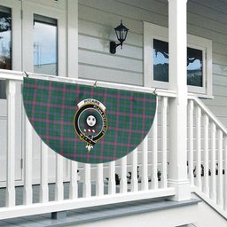 ScotsTee Shop Scottish Pitcairn Hunting Ancient Crest Tartan Non-Pleated Fan Flag Bunting Banner