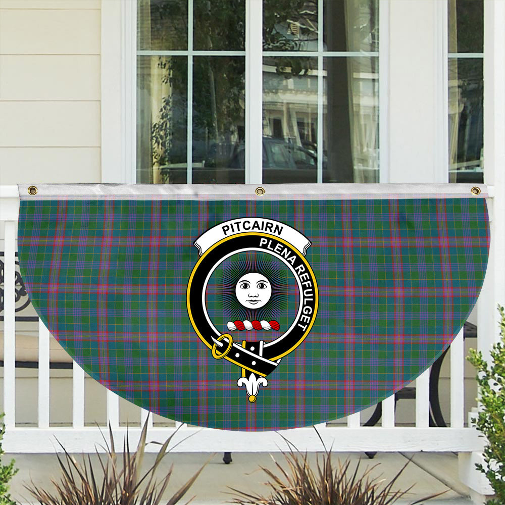 ScotsTee Shop Scottish Pitcairn Hunting Ancient Crest Tartan Non-Pleated Fan Flag Bunting Banner