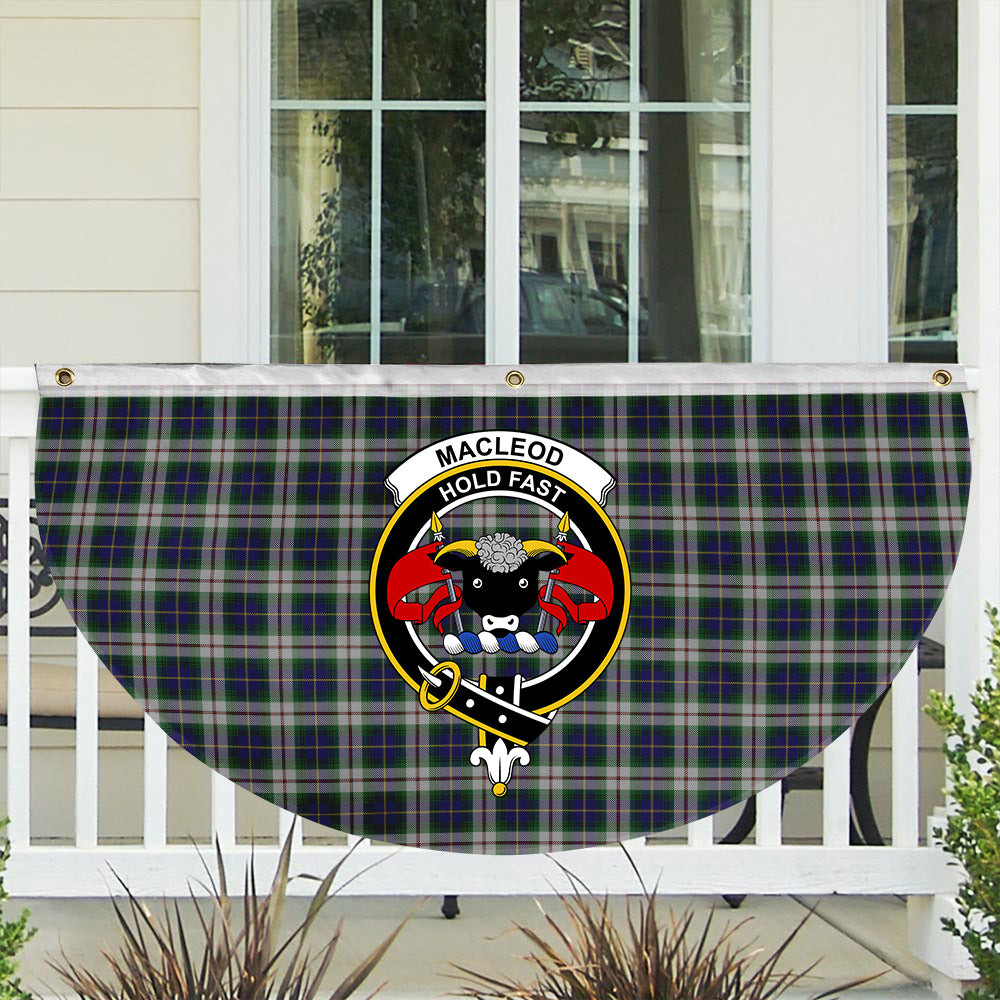 ScotsTee Shop Scottish MacLeod Of Californian Crest Tartan Non-Pleated Fan Flag Bunting Banner