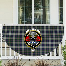 ScotsTee Shop Scottish MacLeod Of Californian Crest Tartan Non-Pleated Fan Flag Bunting Banner