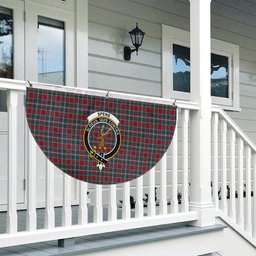 ScotsTee Shop Scottish Spens Modern Clan Crest Tartan Non-Pleated Fan Flag Bunting Banner