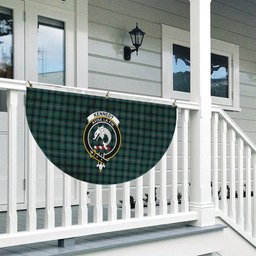 ScotsTee Shop Scottish Kennedy Modern Clan Crest Tartan Non-Pleated Fan Flag Bunting Banner