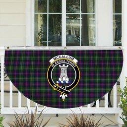 ScotsTee Shop Scottish McCallum #2 Crest Tartan Non-Pleated Fan Flag Bunting Banner